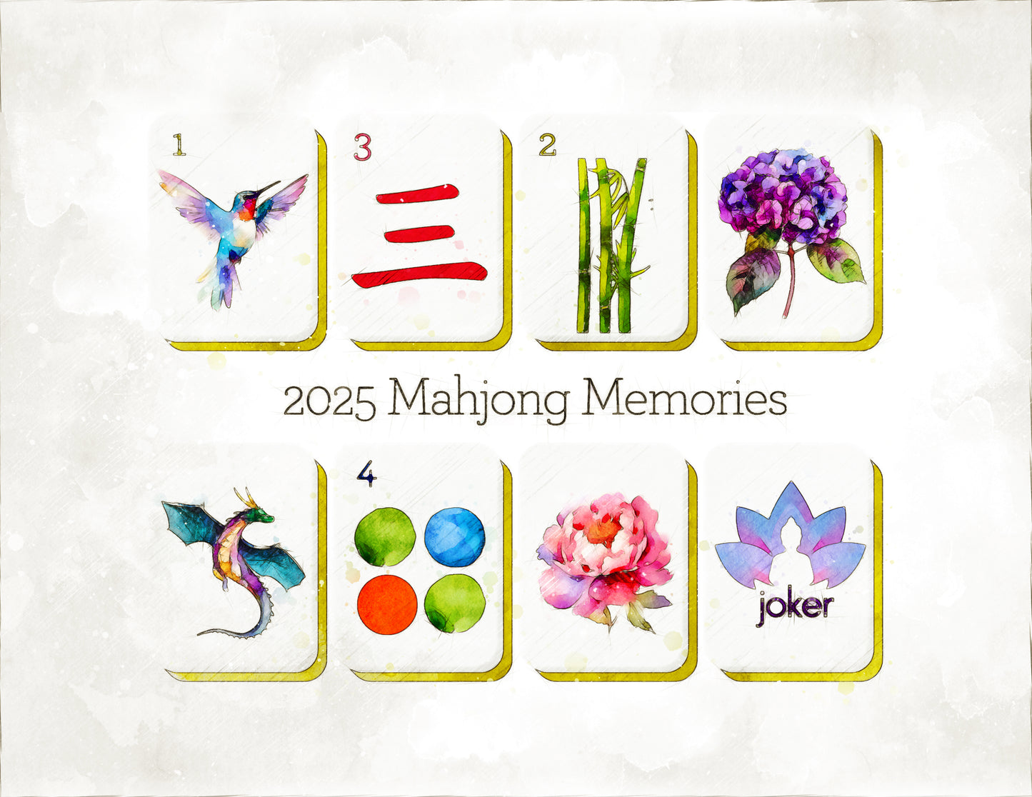 2025 Mahjong Memories Card